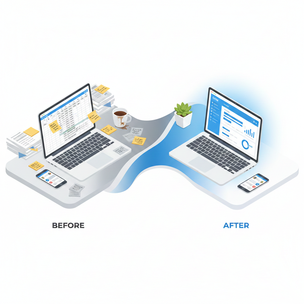 CRM for småbedrifter: Praktisk guide til valg og implementering